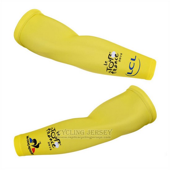 2015 Tour de France Arm Warmer Cycling Yellow